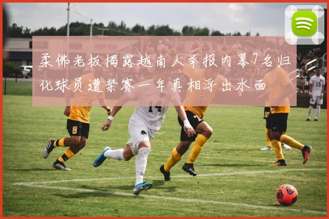 柔佛老板揭露越南人举报内幕7名归化球员遭禁赛一年真相浮出水面